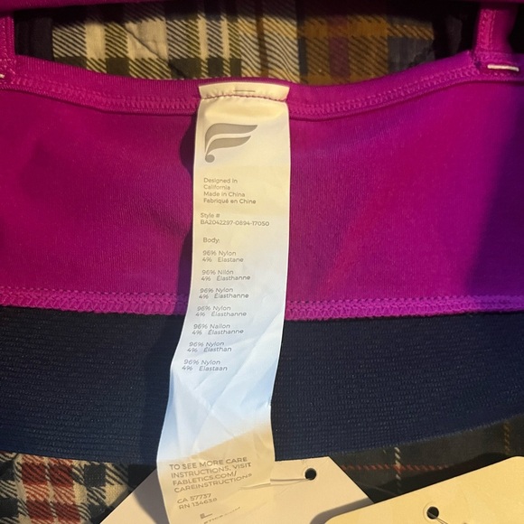 Fabletics Blue and Pink Seamless Sports Bra - Picture 4 of 6